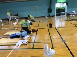 施術ベッドも写っている