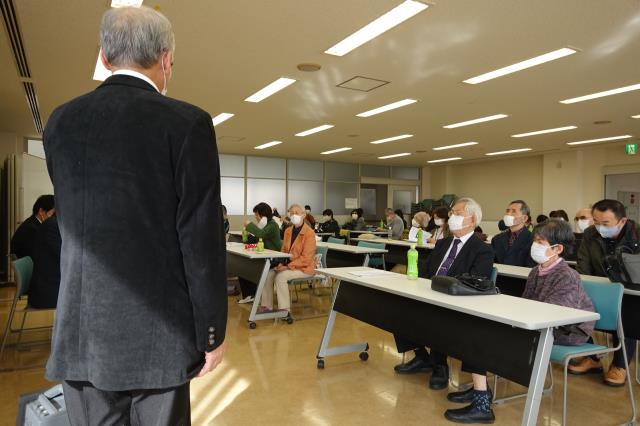 Ｍ副会長が講師に謝辞を